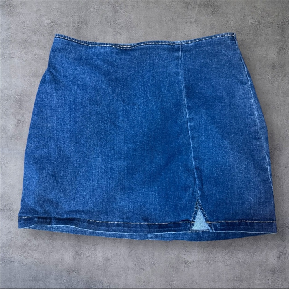 Wild Fable Blue Denim Mini Skirt L